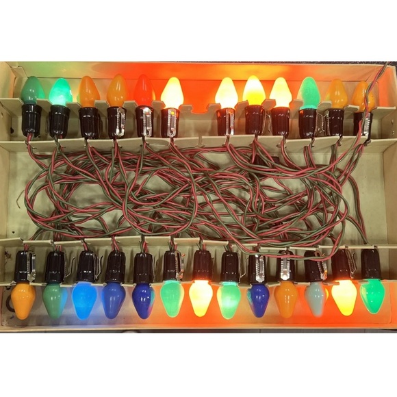 Vintage Royalites Christmas Tree Light Streamer String Set with Box 2 Sets - Picture 11 of 13